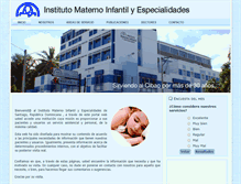 Tablet Screenshot of institutomaternoinfantil.com